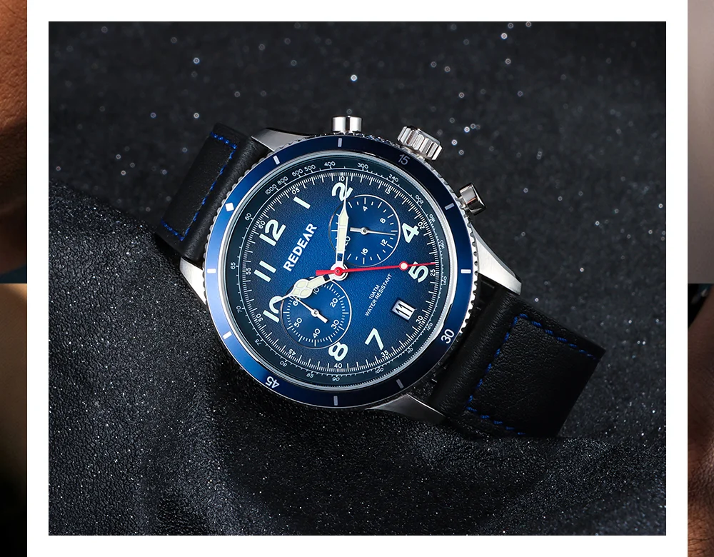 Мужские многофункциональные кварцевые часы REDEAR