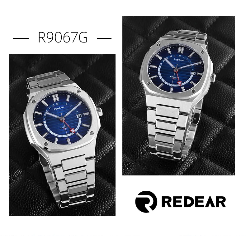 Мужские классические механические часы REDEAR с календарем