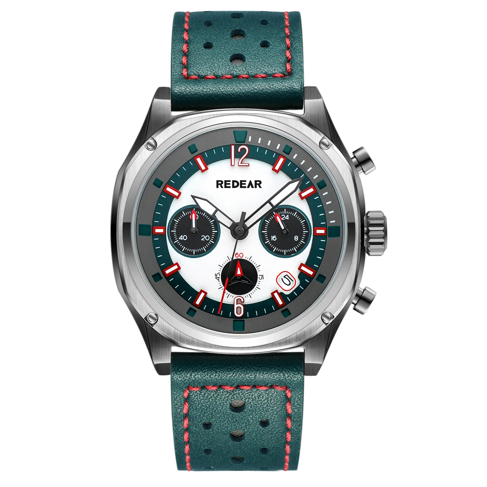 Мужские кварцевые хронографы REDEAR из нержавеющей стали